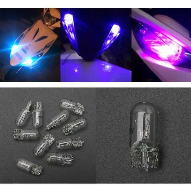 Other Car Lights T5 W5W White 1.2W 194 501 Halogen Bulb Side Wedge Car Light Source Instrument Light Indoor FlashlightL204