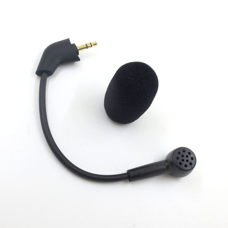 Replacement Game Mic Microphone Boom Foam Earpads Ear Pads Muffs for Hyperx Cloud 2 II Hyperx Cloud Sliver Gaming Headset