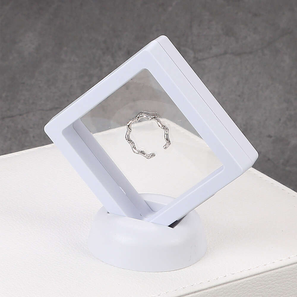 Floating Case Frame Ring Necklace Earring Packaging Box Jewelry Coin Display Stand Holder