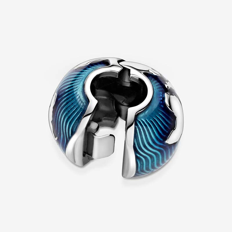 Blue Globe Clip Charm Pandoras 925 Sterling Silver Charms Set Snake Chain Bracelet Making Bead Clips Girlfriend Gift with Original Box Top Quality Fast Shipping