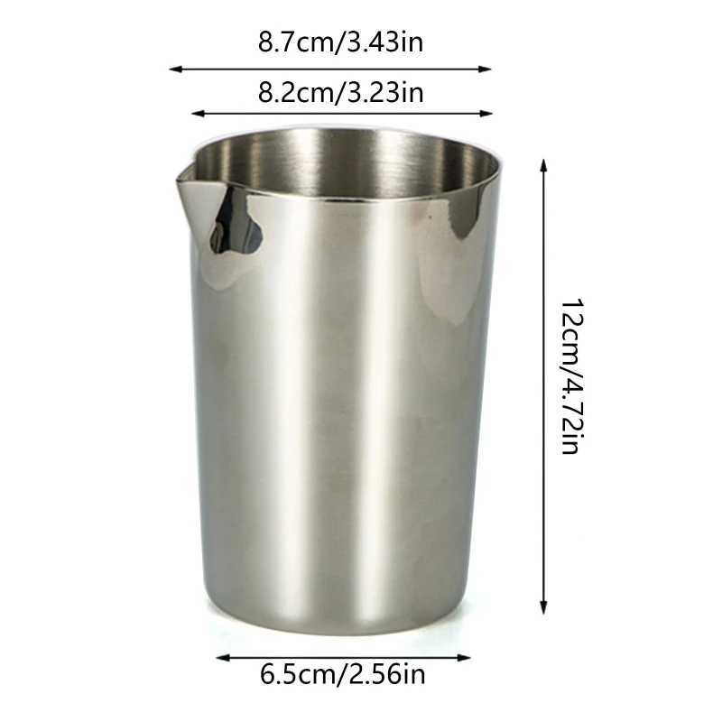 Outils de bar Boîte à mélanger en acier inoxydable Verre à mélange de 500 ml Préféré par les professionnels et les amateurs Préparez vos propres cocktails spécialisés 240322