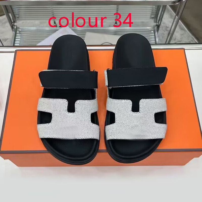 Mann Strand Hausschuhe Männer Flache Slipper Sommer Damen Designer Schuh Cartoon Big Head Flops Leder Herren Gürtelschnalle Slides Hotel Bad Frau Schuhe Sexy Sandalen Größe 35-42-45