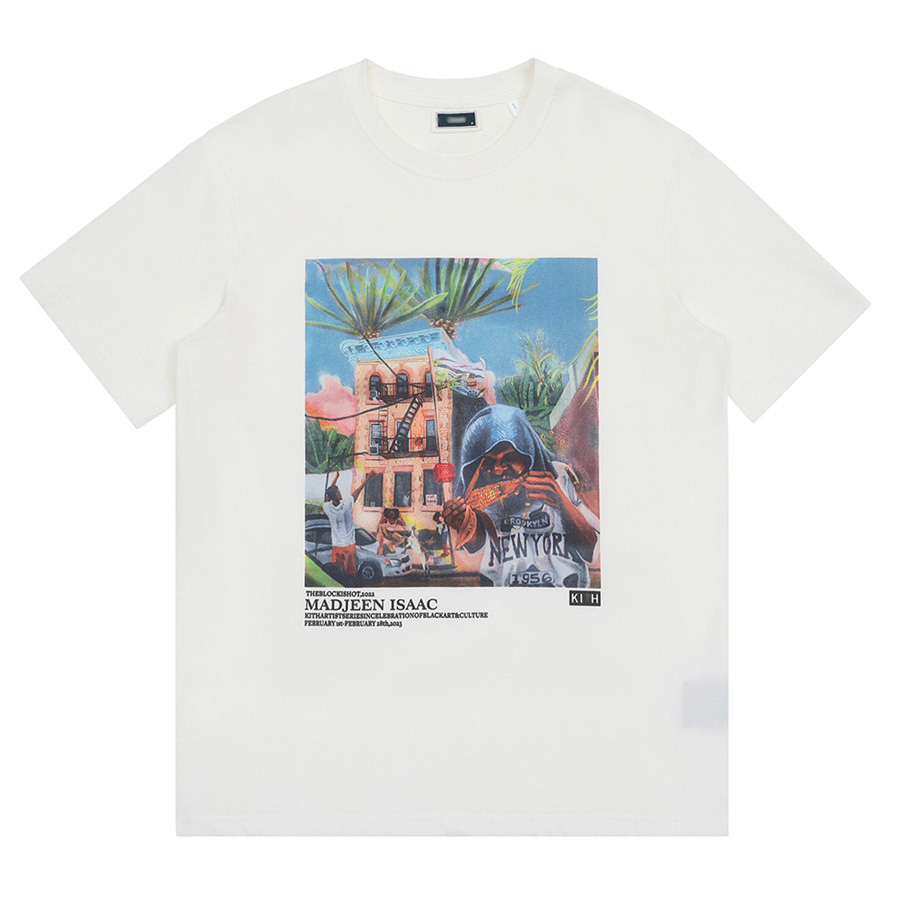 Summer Mens Designer T Shirts Cotton Loose Casual Top Letter Print Short Sleeved Shirt Fashion Hip Hop Streetwear Clothing Tee Shirt