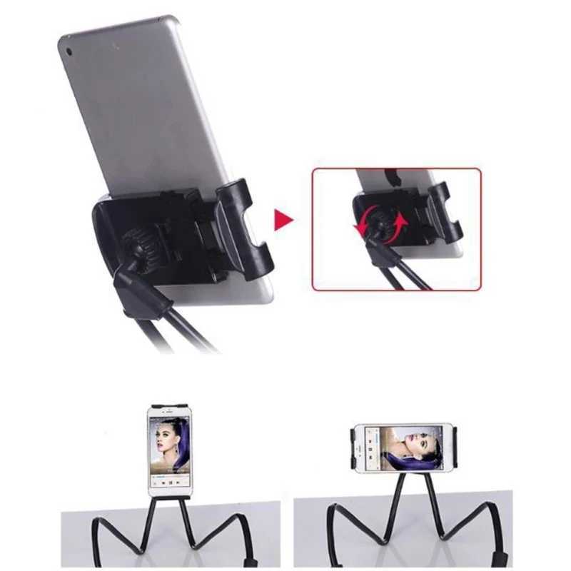 Cell Phone Mounts Holders Hanging Neck Lazy Cellphone Mount Accessories Adjustable 360 Degree Phones Holder Stand for iPhone Mobile Phone Holder 240322