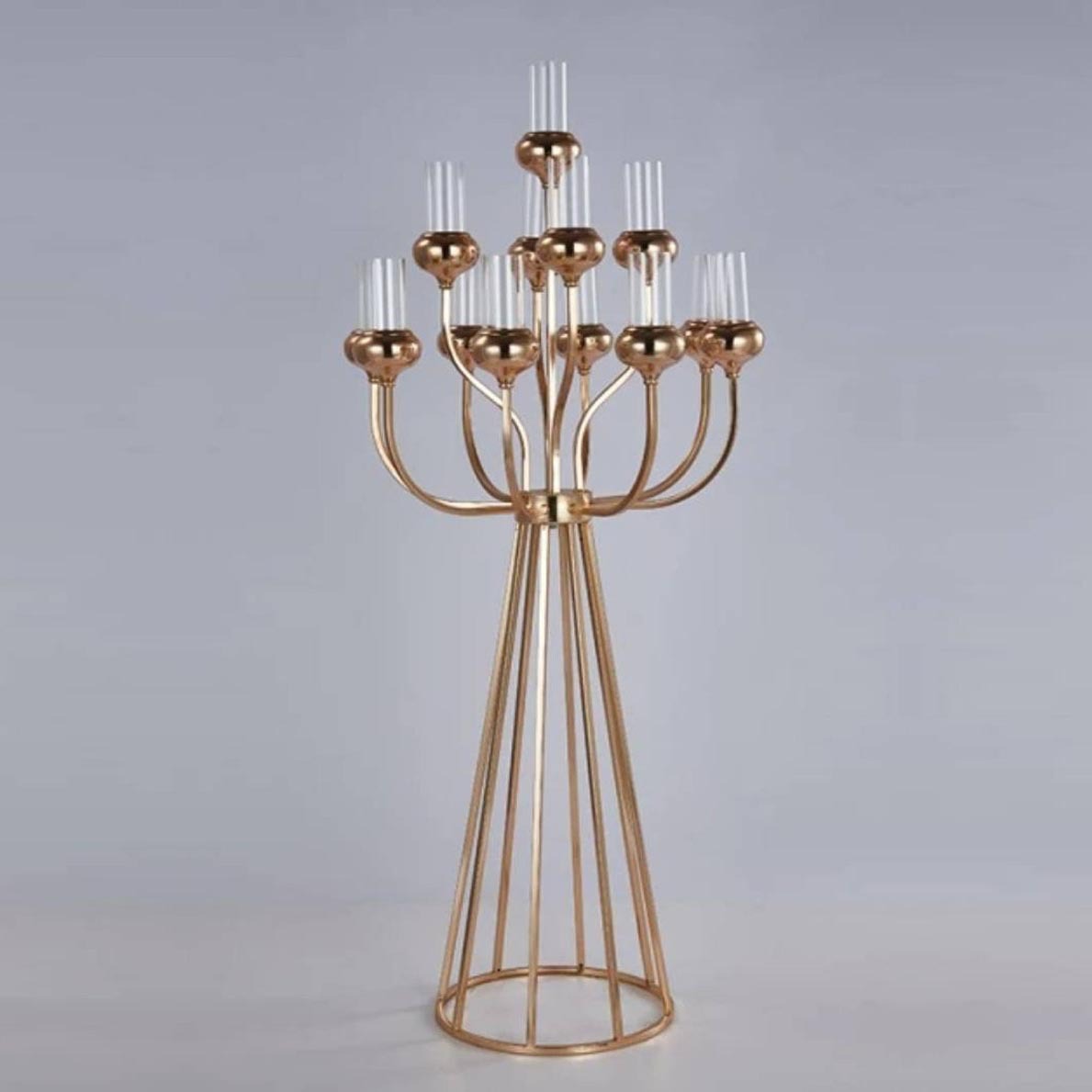 Metal Candelabra for Home Party Decoration, Candle Holders, Stands, Wedding Table Centerpieces, Road Lead, Christmas
