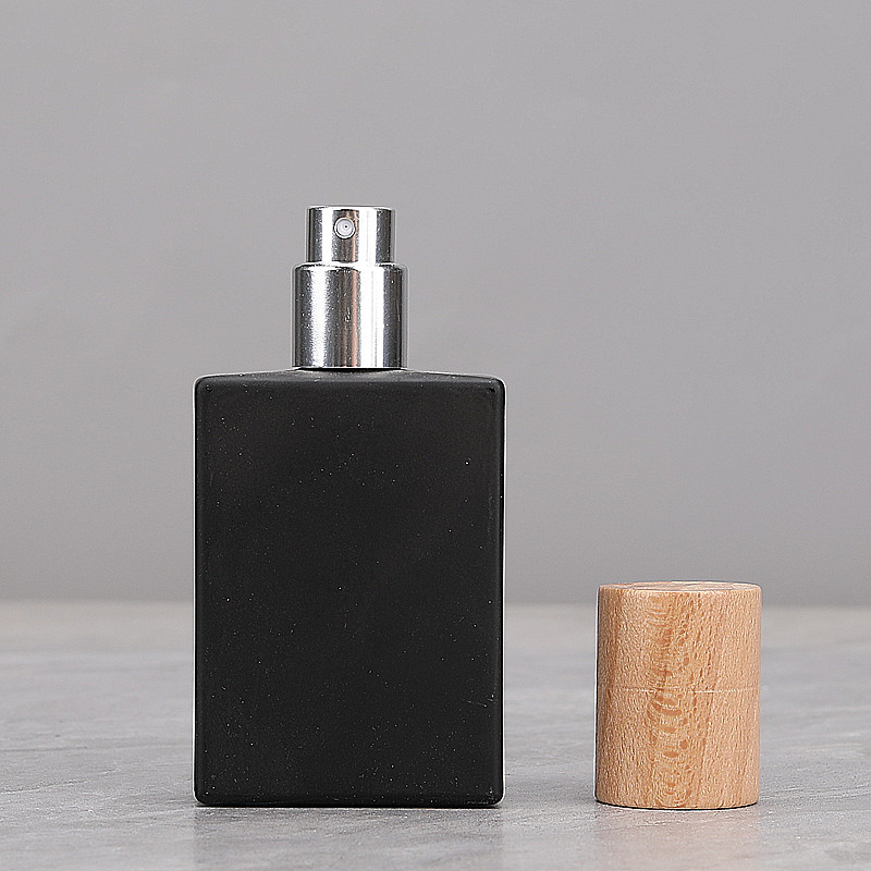 30 ml perfum butelka Square Black Portable Drobne Szklane szklane aromaterapia oddzielna butelka