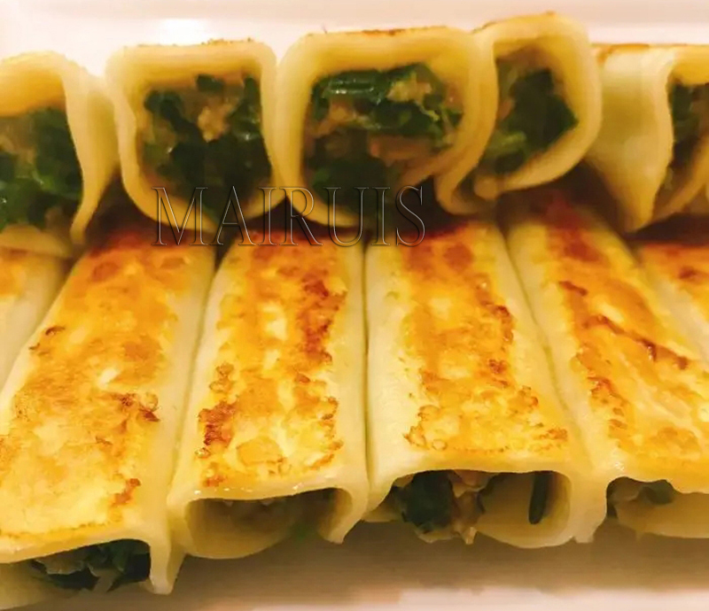 Double Pan Automatic Dumpling Fried Machine Commercial Jiaozi Machine