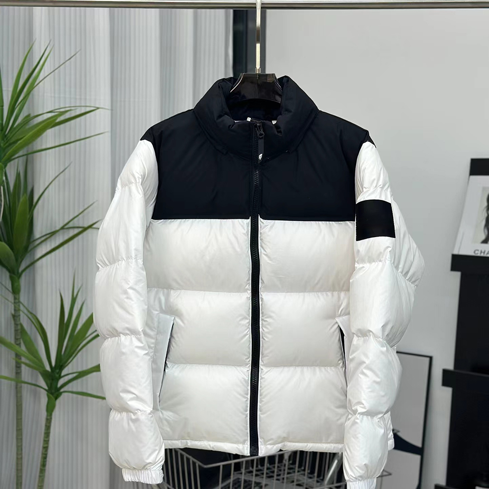 Designer Mäns nedjacka broderad logotyp Högkvalitet 90% White Duck Down Filled Winter Men and Women Loose Warm Coldproof Down Coat