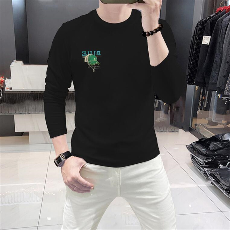 Luxe Hotsales 2024 Hommes Casual T-shirt Designers Hommes Femmes Vêtements Noir Blanc T-shirts À Manches Longues Femme Lettre Hot Drill Hip Hop Streetwear T-shirts Taille M-4XL