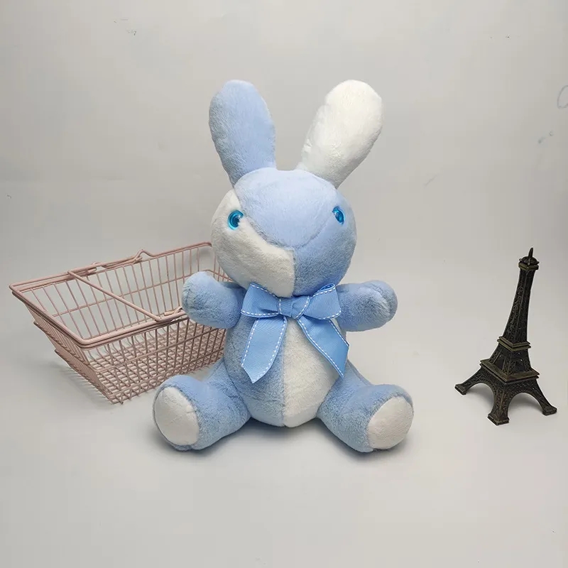 2024 Wholesale Cute cute new two-color patchwork bunny Children's Games Playmates Holiday Gifts Room Decor