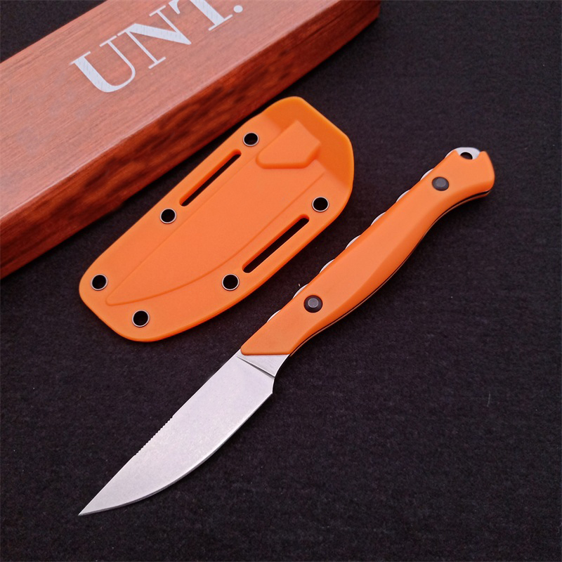 15700 Flyway Fixed Blade hunt Knife 2.6" CPM-154 Satin Straight Back, Santoprene Handles,Camping outdoor EDC Pocket Knives BM 15500 15006 15500-1 539GY