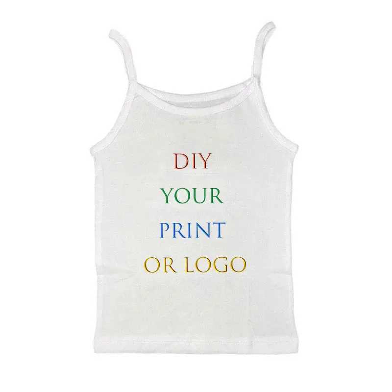 Dames T-shirt Jouw exclusieve DIY bedrukt patroon aangepaste dames zomer crop top sexy naadloos mouwloos vest top backless vest 240323