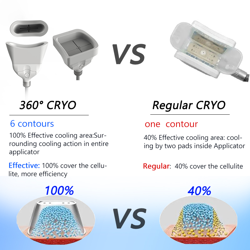 Cryolipolyse minceur machine d'élimination de la cellulite fraîche congélation des graisses réduire la perte de poids équipement de beauté approuvé par la FDA