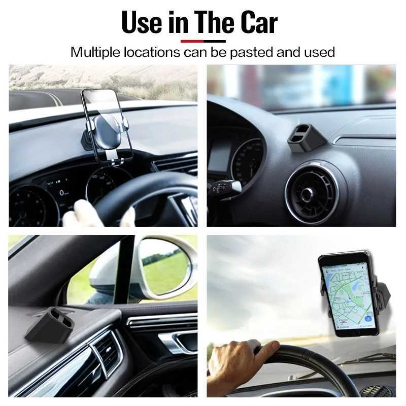 Cell Phone Mounts Holders McGiLLon Universal Wireless Car Charger Stand Base Dashboard Mount Car Mobile Phone Holder Bracket Air Outlet Clip Accessories 240322