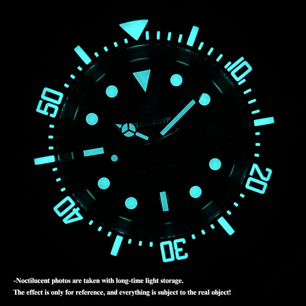 Nuevo reloj de pulsera mecánico STEELDIVE 1000M resistente al agua SD1964 gran fantasma de agua para hombres reloj de buceo luminoso súper azul