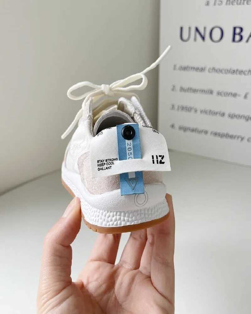 Sneakers Size 15-25 baby shoes autumn soft soled boys and toddlers shoes 0-1 year old womens baby casual board shoes beige yellow blue 240322