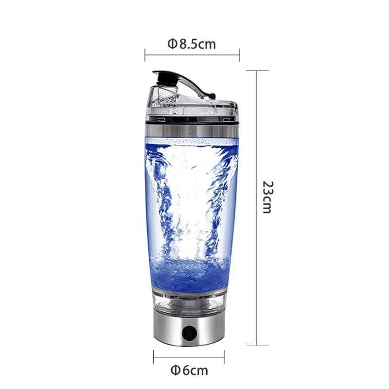 Bargereedschap 600 ml elektrische cocktail Boston Shaker USB Automatische eiwitshaker Draagbare mengmixer Vortex Tornado Shaker Mengbekers 240322