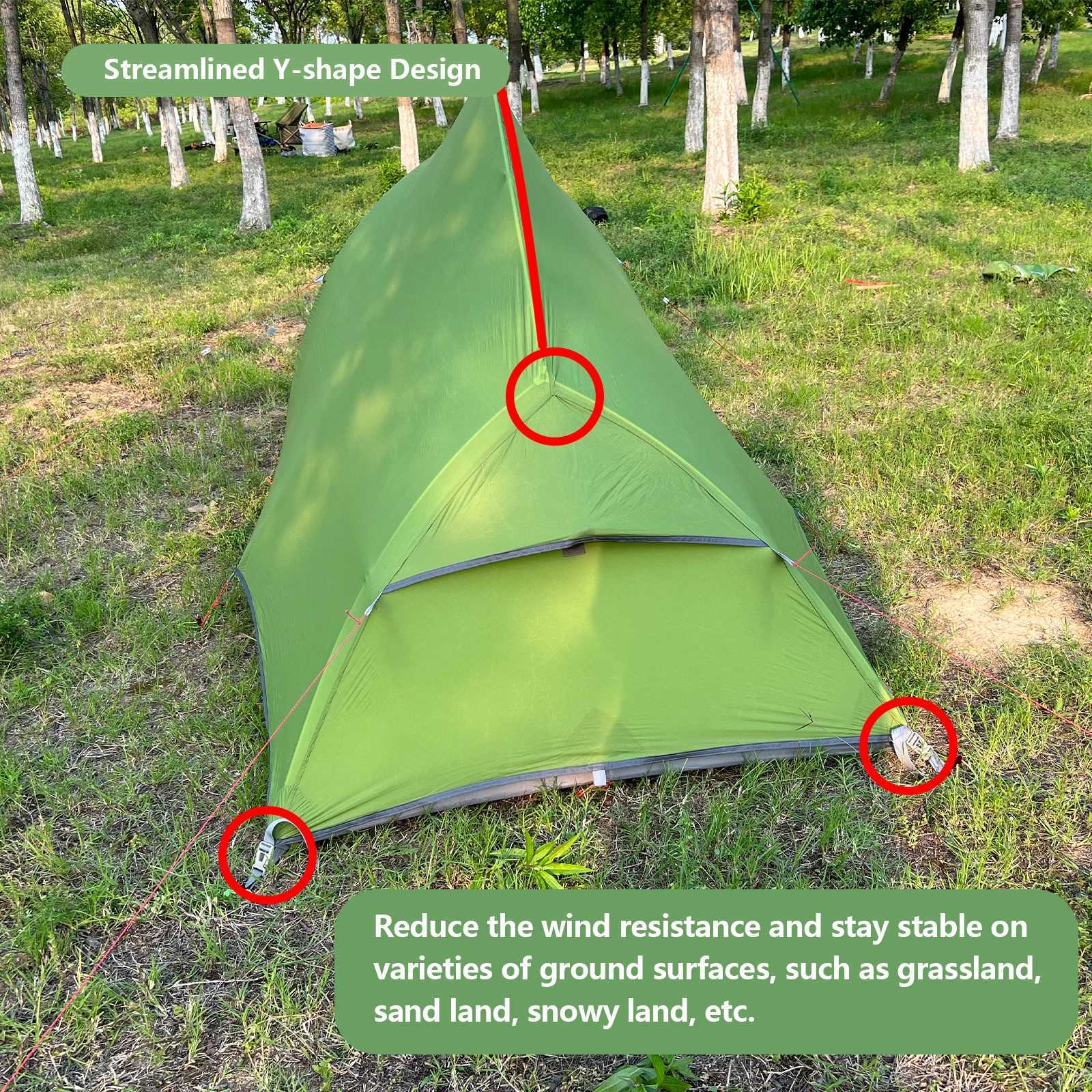 Namioty i schroniska na zewnątrz namiot kempingowy dla 1-2 osobowości Lekki wodoodporny namiot kempingowy wiatroodporny do podróży plecaków 240322