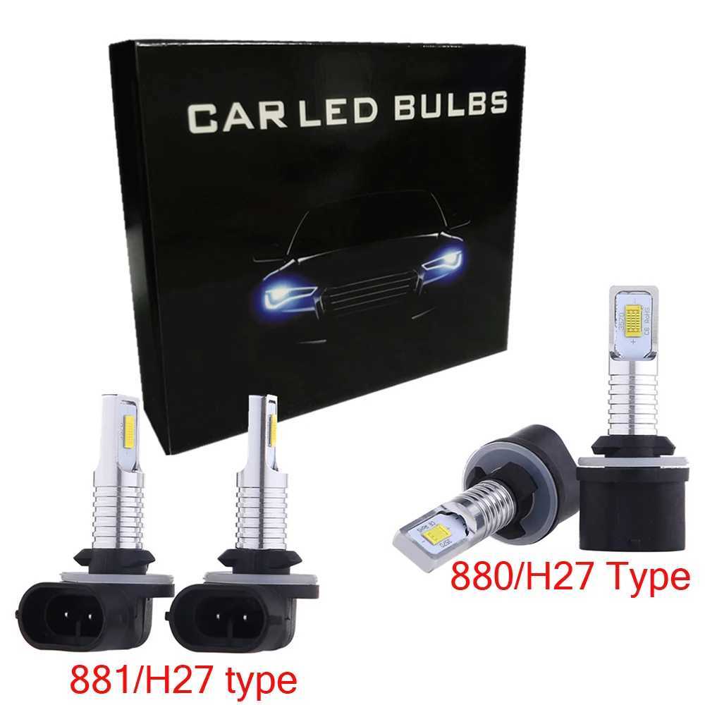 Andra billampor 2st 9006 HB4 9005 HB3 P13W PSX24W H8 H11 H7 H4 LED CSP -glödlampa Bil Lampförarslampa Front Fog Lamp 6000K Whitel204