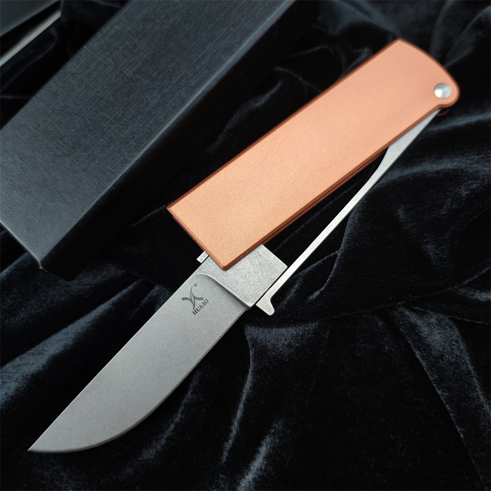 Manuell öppen fickflipper fällkniv D2 Blade T6 Aluminiumhandtag Taktisk överlevnad utomhus EDC Hunt Self Defense Camping EXO