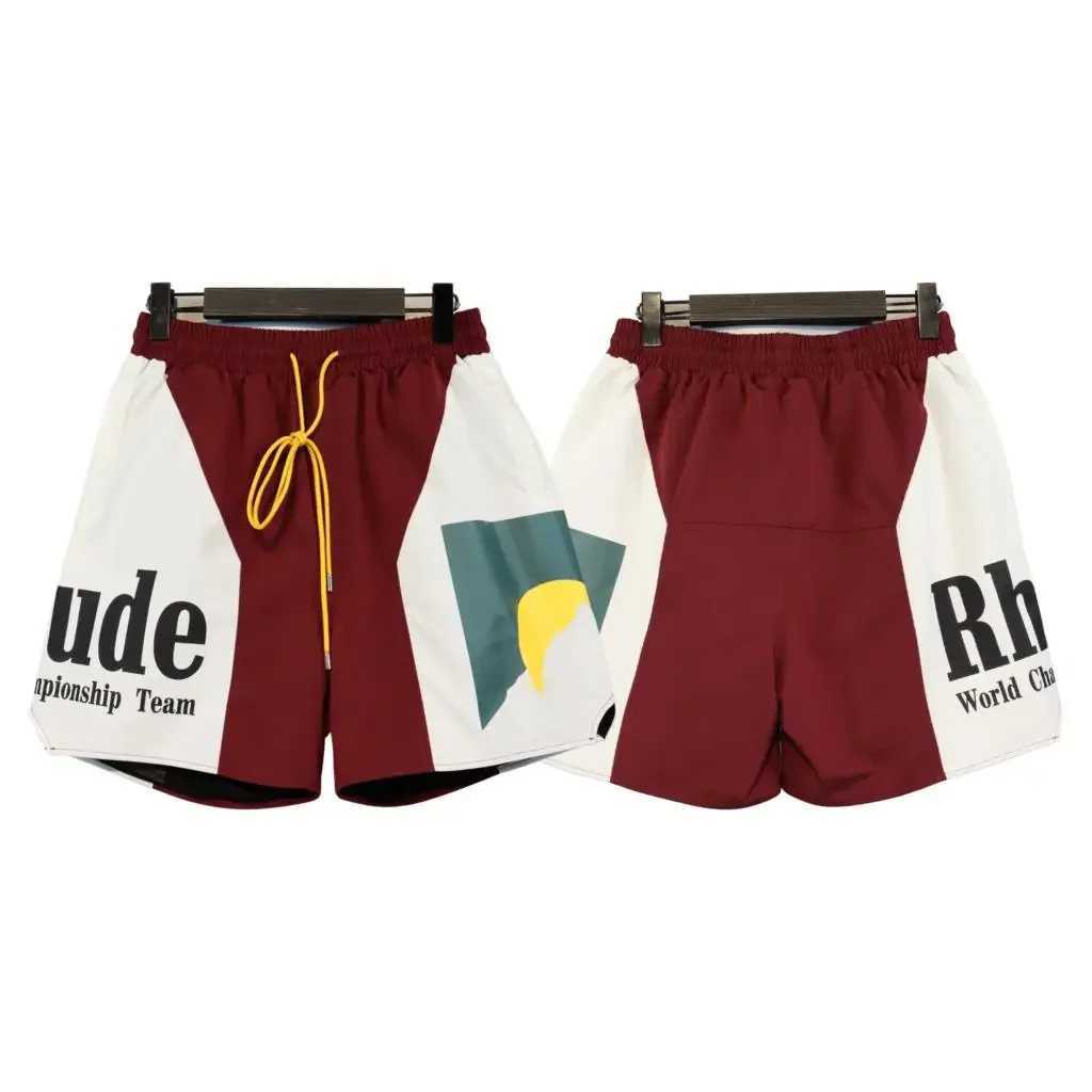 Pantalones cortos para hombres New Sunset Mens Casual Impresión Cintura elástica Barra de corbata con deportes coloridos H240401N91I