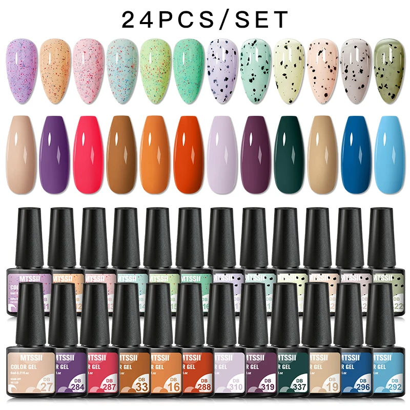 Robes MTSSII Ensemble de vernis à ongles en gel Kits de gel à ongles de couleur mélangée pour ongle bricol