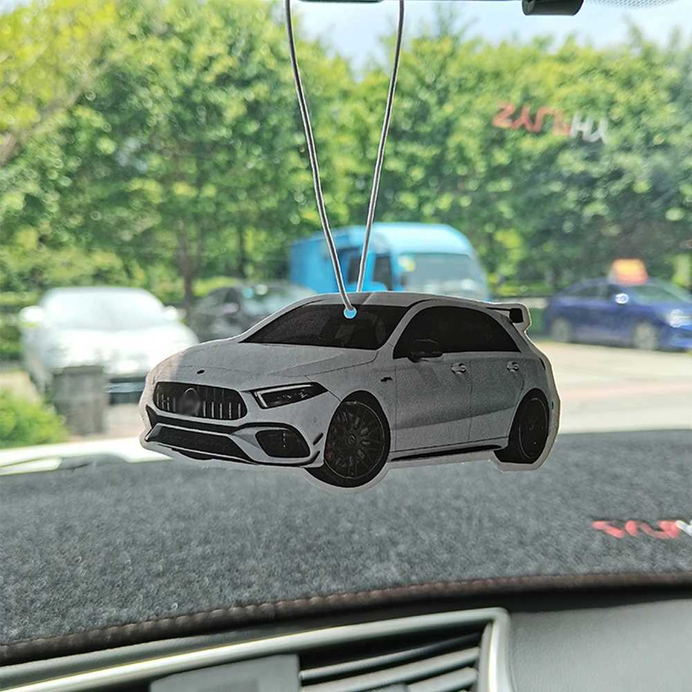 Car Air Freshener Car air freshener suspension rearview mirror perfume pendant suitable for Mercedes Benz G63 C63 A45 GTR car interior accessories 24323