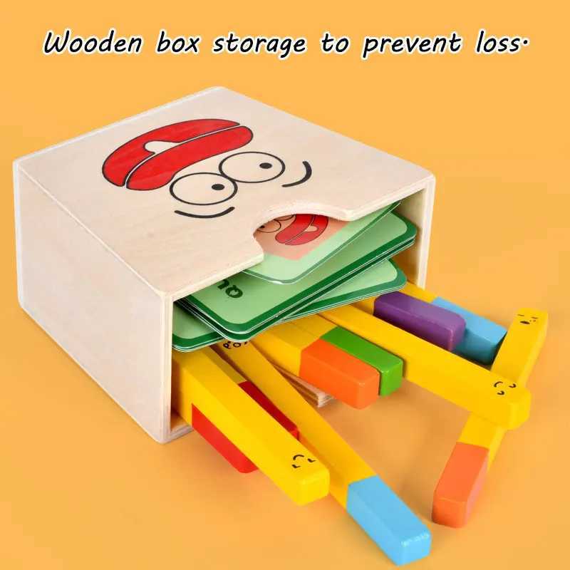 Sorting Nesting Stacking toys Montessori Wooden Burger Toys for Toddlers and Kids Preschool Education Fine Motor Skill 3T+ 24323