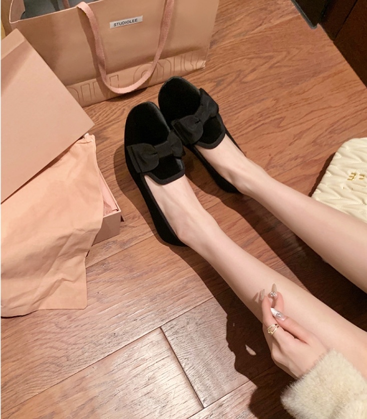 Luxus-Designermode, schwarze Ballettschuhe für Damen, Schleifenschuhe für Damen, französisches Wildleder, bestickte flache Schuhe, flache Mary Jane-Schuhe, Abendschuhe 35–40