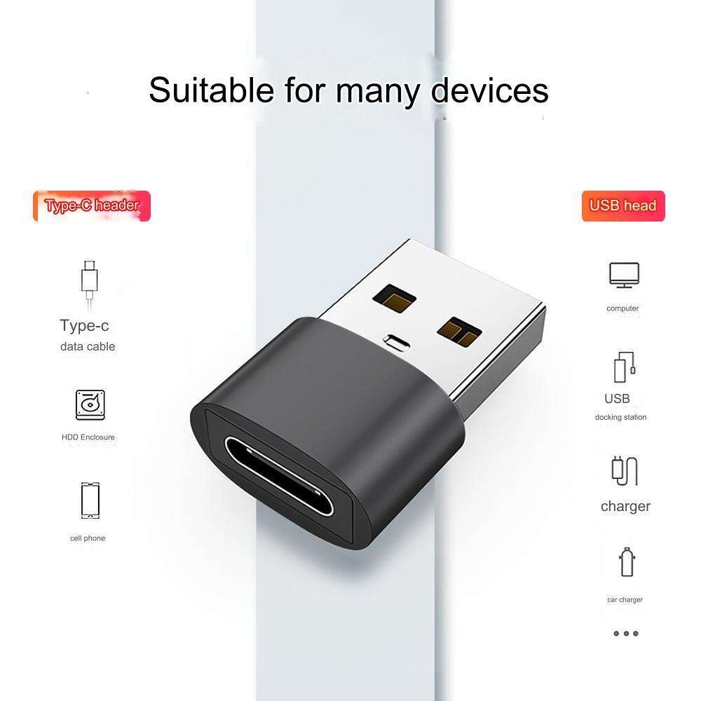 Adaptateur OTG type-C femelle vers USB 2.0 mâle pour écouteurs de téléphone portable