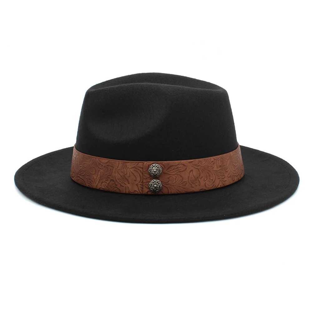 Szerokie brzegowe czapki wiadra 3-size Panama kapelusz dla rodziców dzieci chłopcy dziewczęta i szerokie sunhats fedora trilby jazz na zewnątrz przyjęcie uliczne wiadra 24323