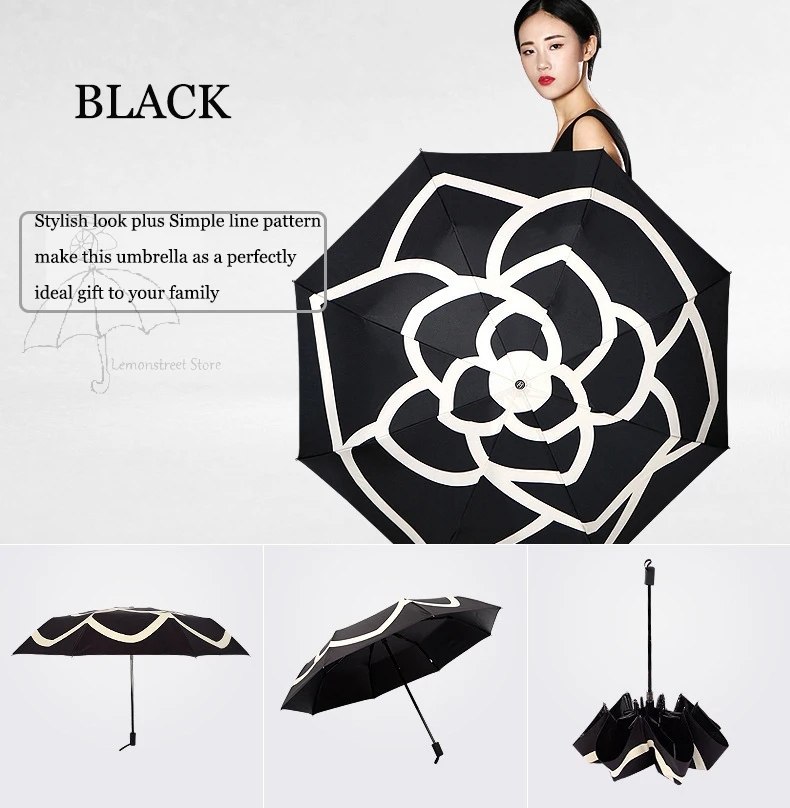 Parapluies pliants dames mode fleur pluie femme Parasol femme Parasol filles cadeaux ensoleillé pluvieux paraguay clephan