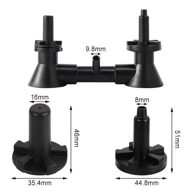 Bargereedschap Dubbele kop Wijnspoeler Bierflessenwasmachine Homebrew Bierwijn Reinigingsapparatuur Reiniger Met Keukenkraan Adapter Bargereedschap 240322