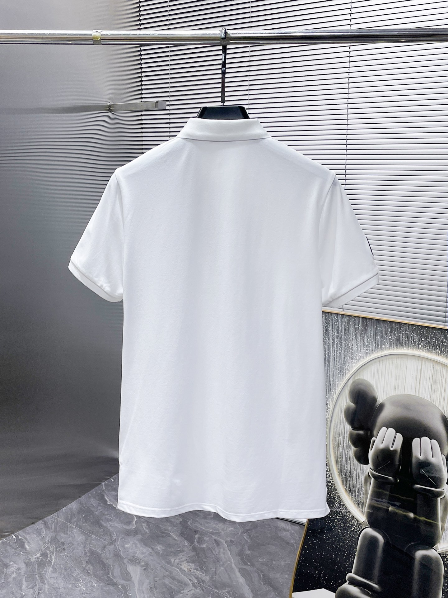 2024 Summer Geometric Letter Print Men's Polos Lapel Neck Short-Sleeve Man's T-Shirts Breathable Fashion Men Tees CHT005