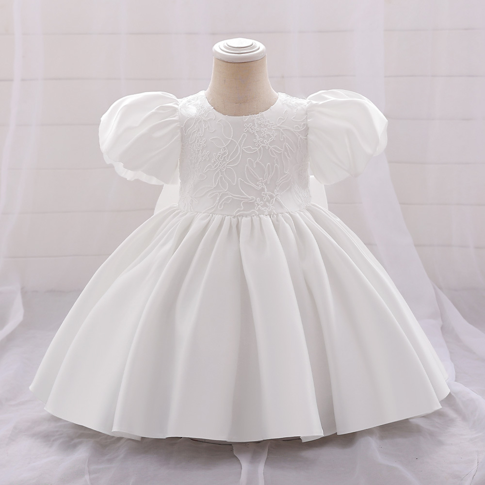 Robes de concours de fille de bijou vert doux blanc bleu ciel rose robes de fille de fleur robes d'anniversaire/de fête de fille jupes de tous les jours vêtements pour enfants SZ 2-10 D323162