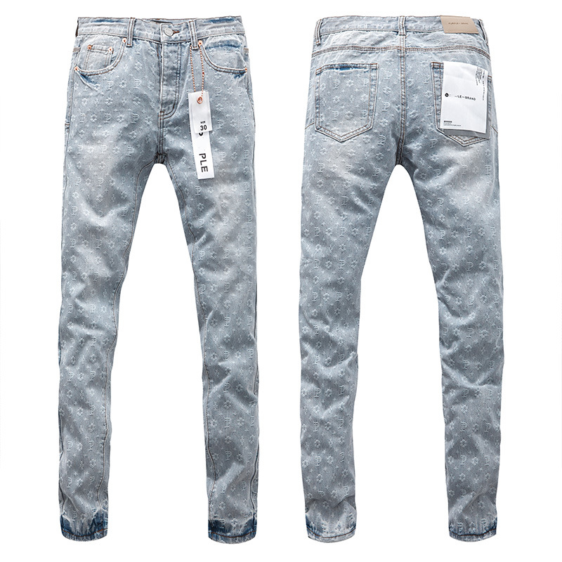 designer PAARSE MERK jeans voor heren dames broek paarse jeans zomer gat hoge kwaliteit Borduren paarse jean Denim broek Heren paarse jeans