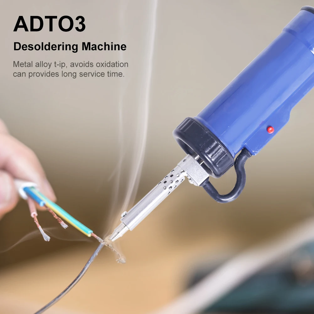 Tips New Automatic Desoldering Pump Portable Handheld Vacuum Solder Sucker Tin Removal Diy Tool for Thick Film Integrated Circuits