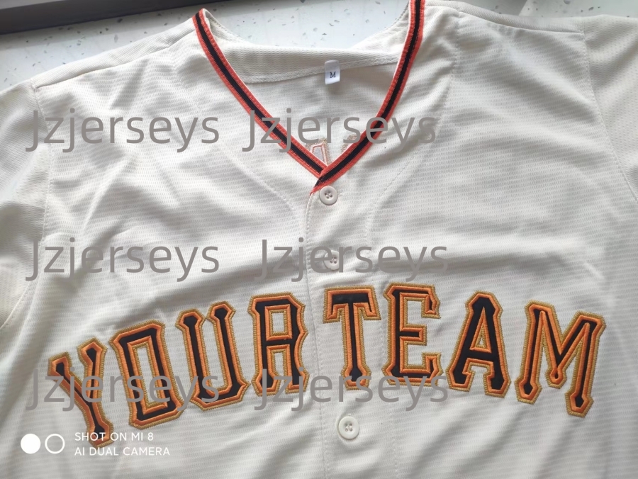 Custom Embroidery Personalized Pinstripe Authentic Baseball Jersey Men Women Kids Baseball Shirts Uniforms white cream purple orange black