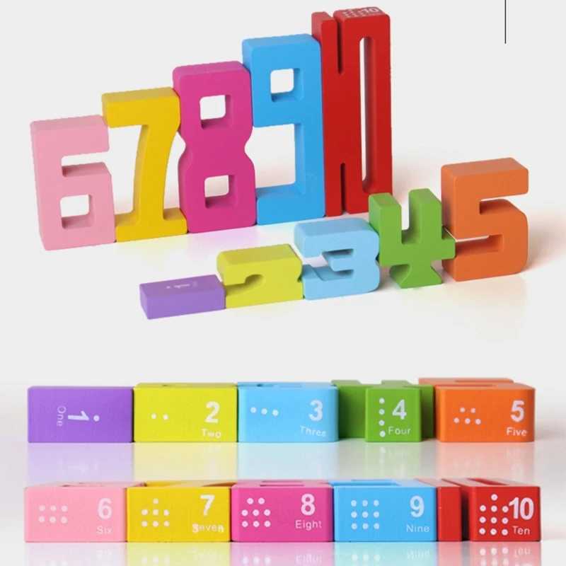 Sortieren, verschachteln, stapeln, Spielzeug, 3D-Digital-Puzzle-Baustein-Set, geeignet für Babys, Montessori, gestapelt, Gehirnentwicklung, Lerngeschenke für Kinder, 24323