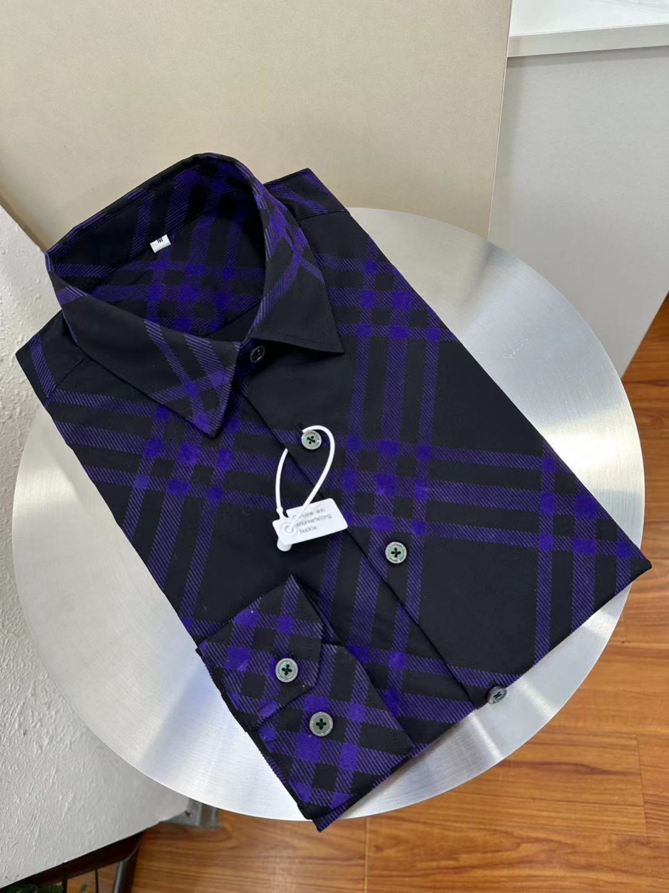 Men's designer shirt polo luxury shirt long sleeved silk t-shirt brand slim fit shirt casual plaid business clothing men's dress shirt M-3XL