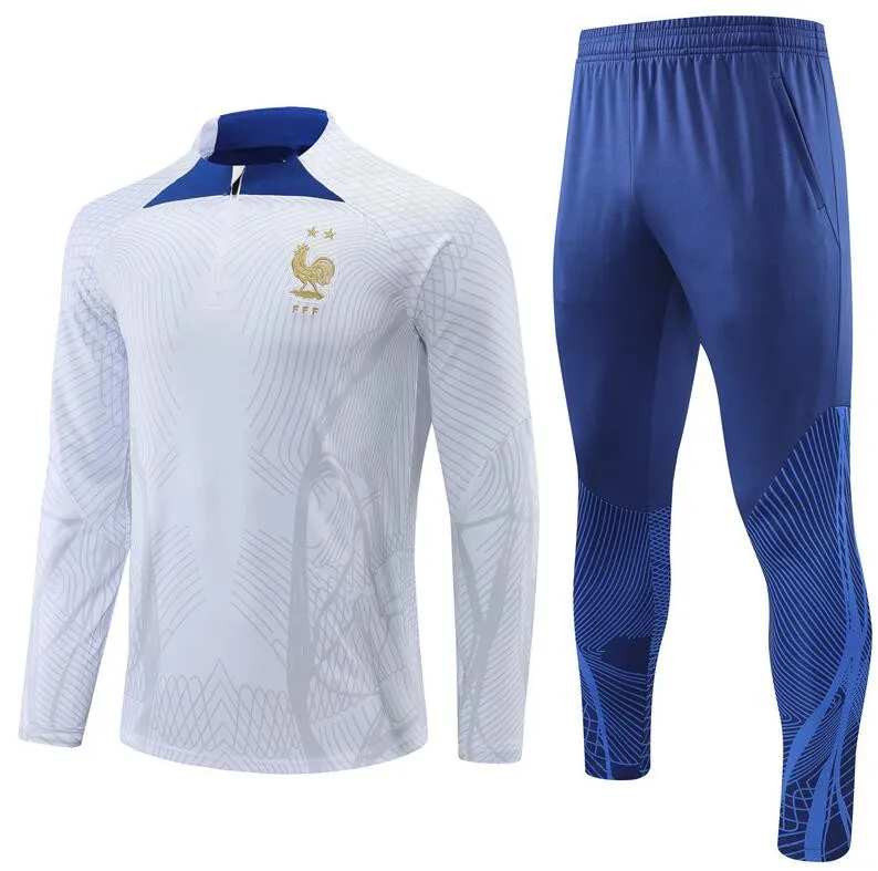 survêtement adulte enfants kit ensemble coupe du monde mbappe survetement football jogging Equipe de 2024 25 costume d'entraînement de football enfant garçon ensemble manches longues