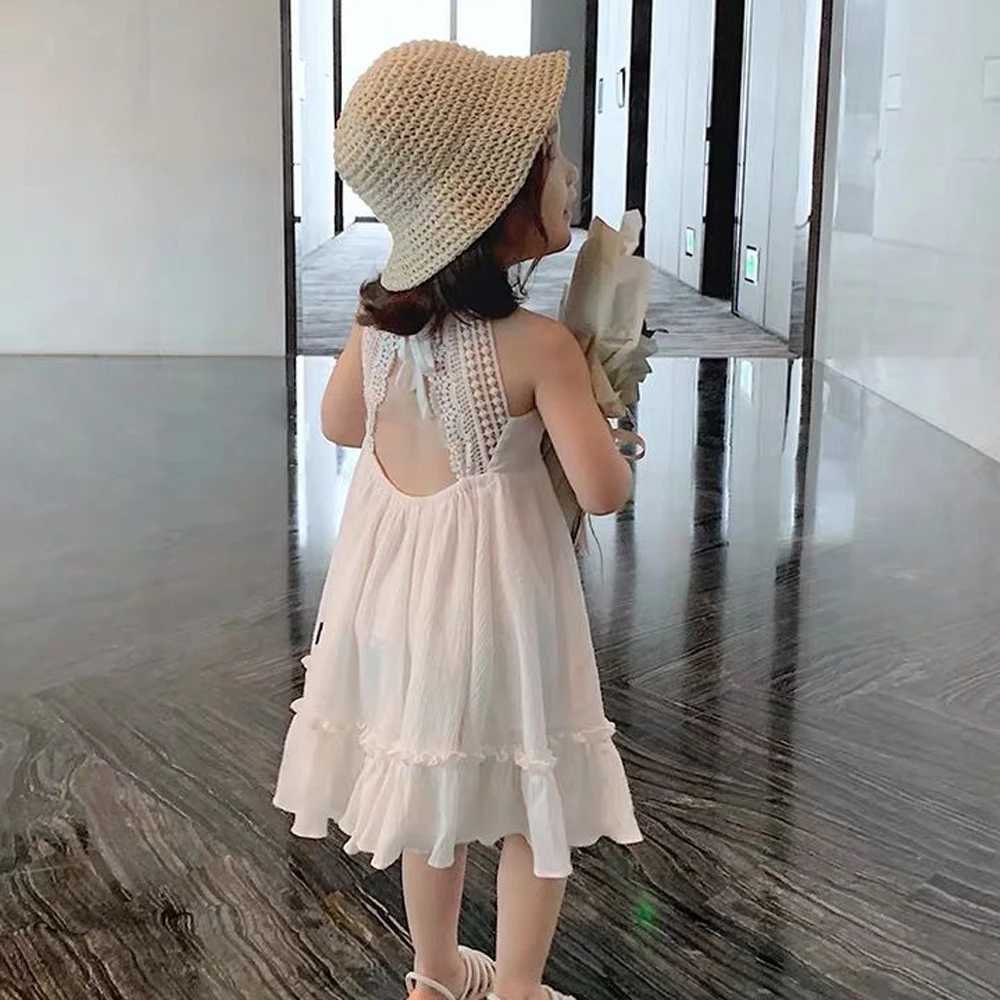Robes de fille Loisirs été vêtements pour enfants vêtements pour enfants mode cintre blanc pendentif fille robe princesse robe fille robe 24323