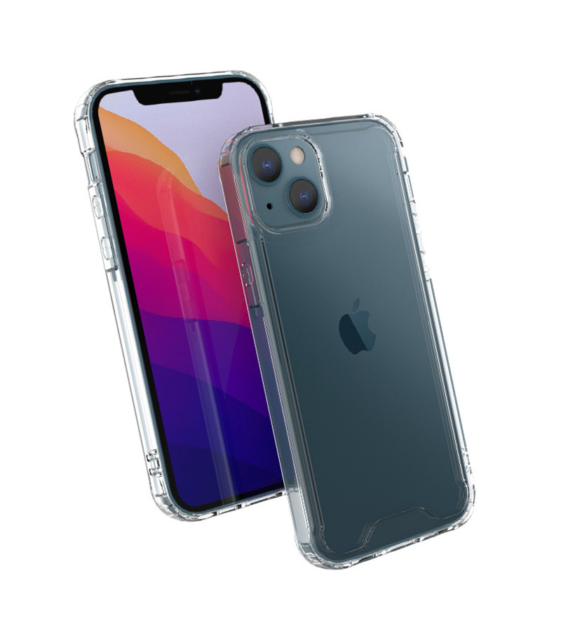 iPhone 15 14 13 12 11 Pro XS Max XR 8 7 6 Plus Samsung S23 S22 S21 S20 Note20 Ultra의 투명한 충격 방지 아크릴 하이브리드 갑옷 하드 전화 케이스