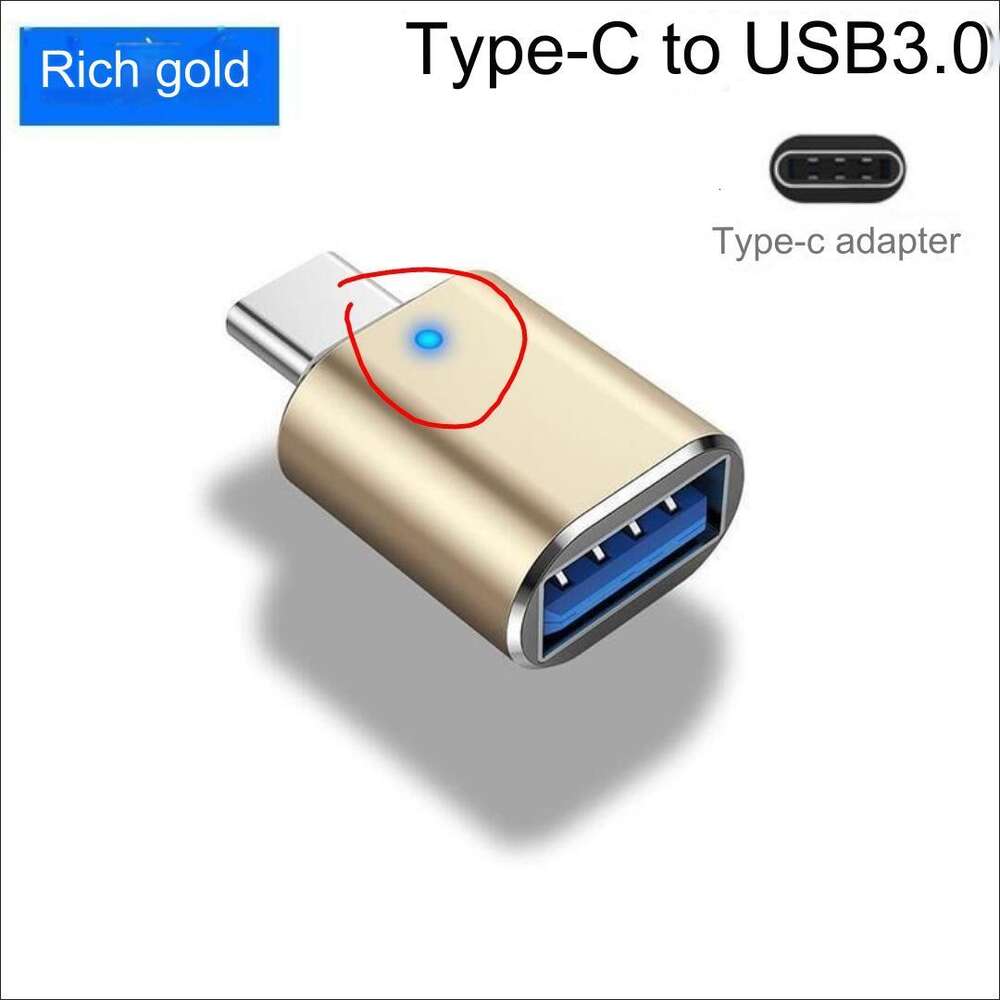 Adaptateur OTG type-c vers USB3.0 pour éclairage, adaptateur monté sur voiture, lecteur de carte USB Rechargeable