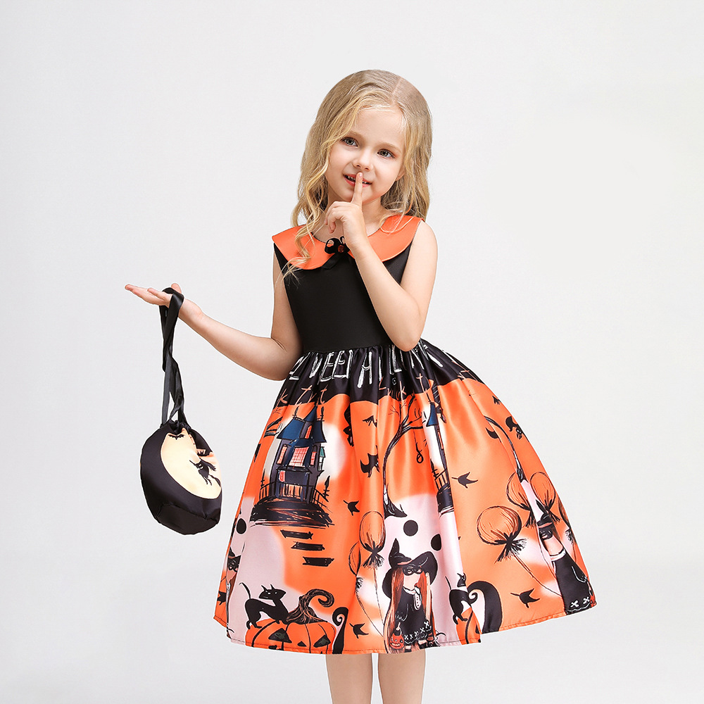 Robes de concours de beauté pour filles Sweet Hallowmas Robes de demoiselle d'honneur Robes d'anniversaire / de fête pour filles Jupes de tous les jours Vêtements pour enfants SZ 2-10 D323159