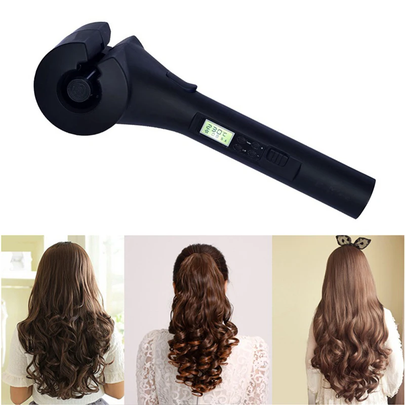 Irons LCD Automatyczne włosy Curling Iron Magic Hair Curler Electric Antiperm Professional Hair Waver Styling Narzędzia do włosów Styler