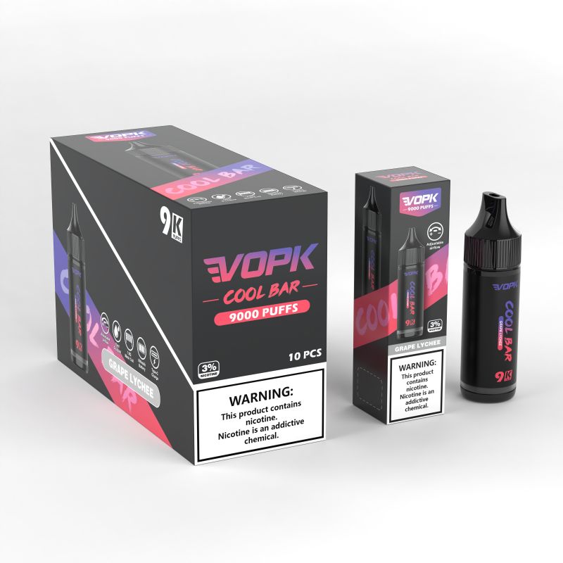 VOPK BARRA COOLCA 9000 PUFFS VAPOS DISPOSTAIS POFGO 9K MESH Robina recarregável e cigarros 0% 2% 3% 5% Kit de barra de vape 9k Puffs Vaper Caneta