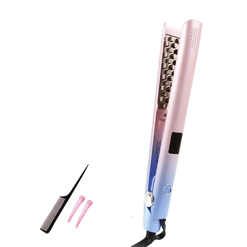 Irons Professional Volumizing Hair Iron Ceramic 3D Grid Hair Crimper Curling Iron Corn Perm Splint Flat Iron Hair Styling Tools