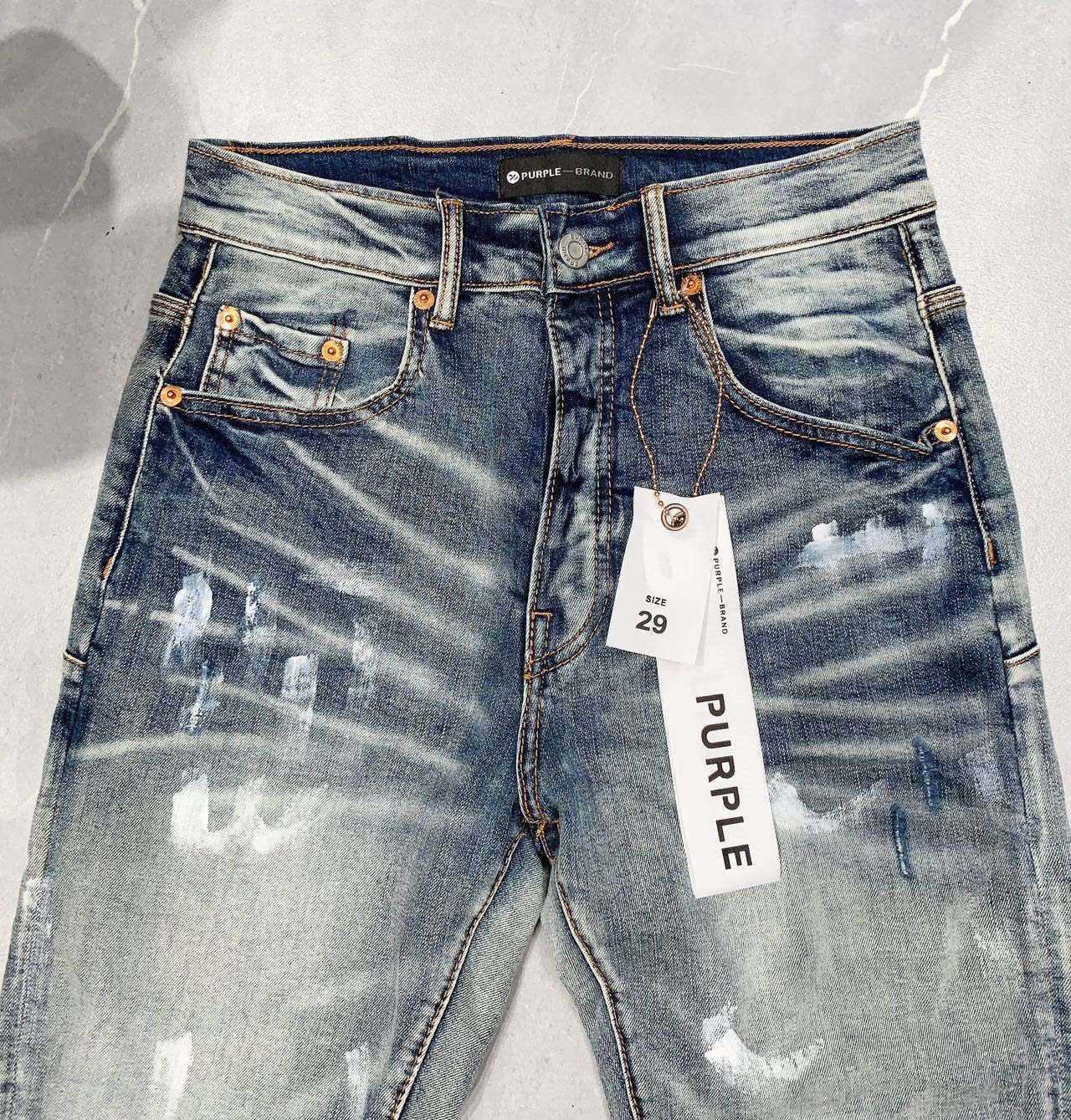 Purple Brand Jeans American High Street Paint oroliga jeans