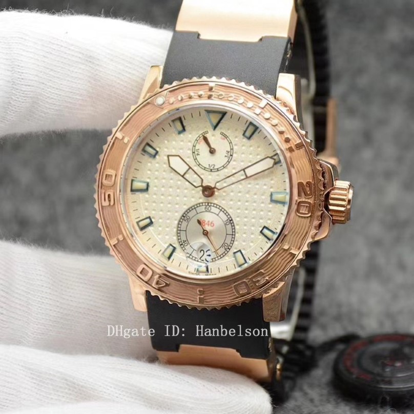 NIEUWE Luxusuhr Horloges Automatisch uurwerk Rubberen armband Heren Horloges orologio di lusso hoge kwaliteit Sport montre306L